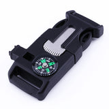 4 in 1 Flint Compass Fire Starter Whistle  Multifunction Paracord Buckle-UltimateCreek - Life is Outdoors