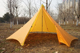 3 Seasons 20D Nylon Both Sides Silicon Coating Rodless Pyramid Outdoor Camping Tent-UltimateCreek - Life is Outdoors