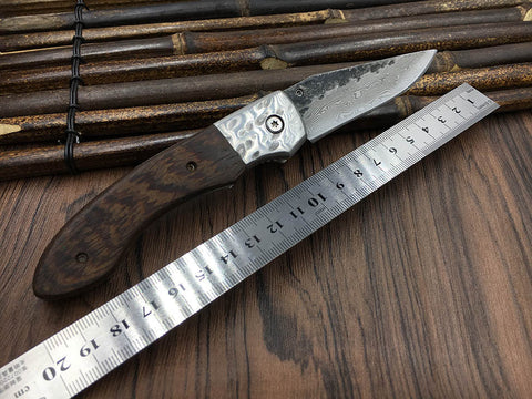 Beautiful Handmade Damascus Forged Pattern Steel Tactical Knife-UltimateCreek - Life is Outdoors