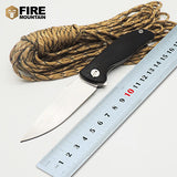 Ball Bearings Flipper D2 blade with Steel Handle Tactical Folding Knife-UltimateCreek - Life is Outdoors