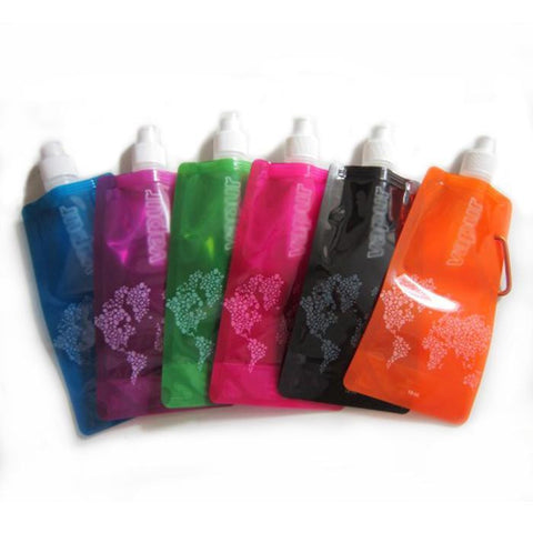 480ml Mountain Climbing Portable Folding Plastic Water Bag-UltimateCreek - Life is Outdoors