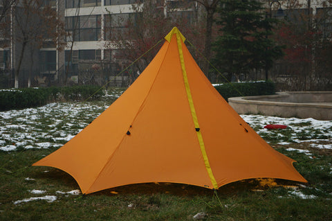 3 Seasons 20D Nylon Both Sides Silicon Coating Rodless Pyramid Outdoor Camping Tent-UltimateCreek - Life is Outdoors